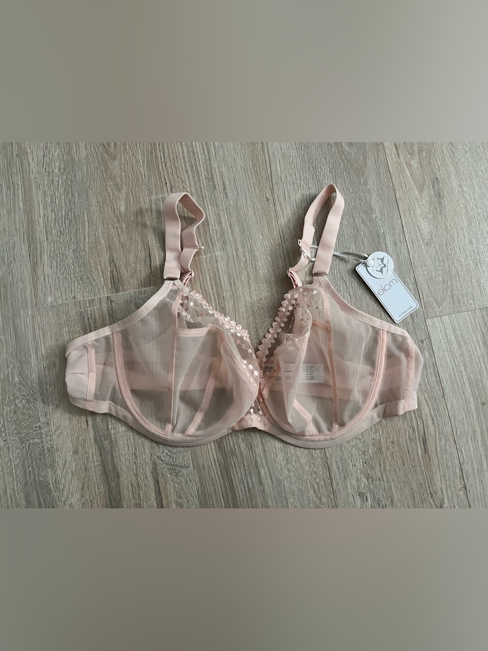 NWT Elomi Women’s Matilda Underwire Plunge Bra Cafe Au Lait - Size 40DD